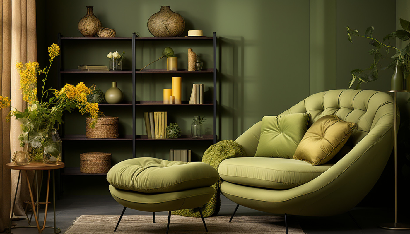 Exploration des combinaisons de couleurs pour les intérieurs : le cas du vert olive